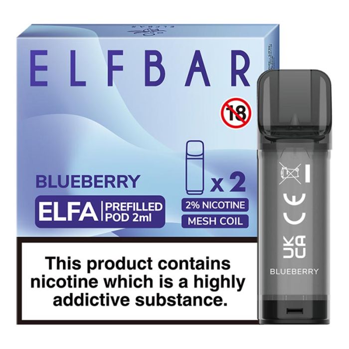 BLUEBERRY ELF BAR ELFA PREFILLED POD