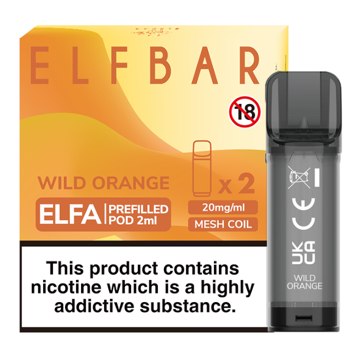 WILD ORANGE ELF BAR ELFA PREFILLED POD