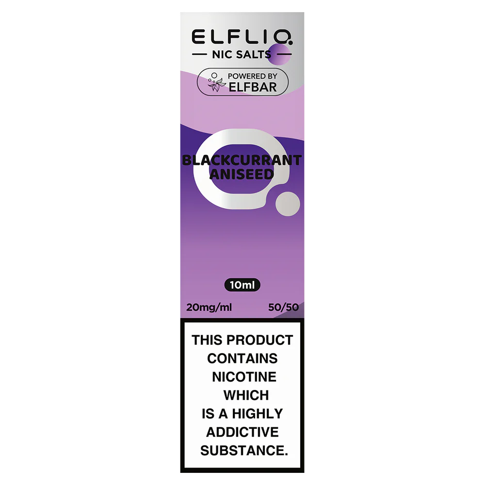 ELFBAR ElfLiq Nic Salts - Blackcurrant Aniseed - 10ml