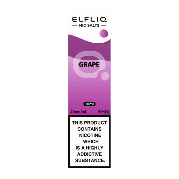 Elf Bar ElfLiq Grape Nic Salt Vape Juice 10ml