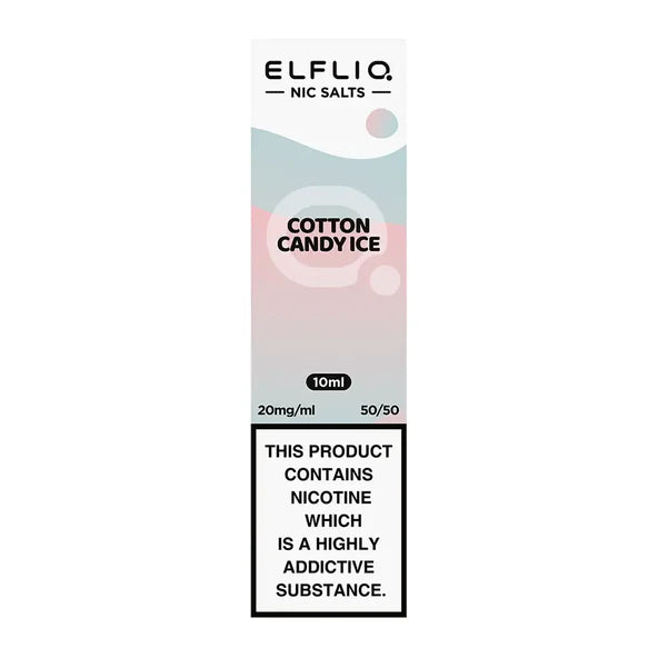 Elf Bar ElfLiq Cotton Candy Ice Nic Salt Vape Juice 10ml