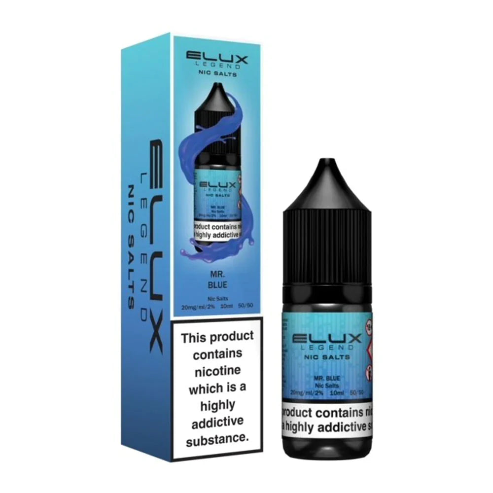 Elux Legend Nic Salt 10ml E Liquid 10mg | 20mg 50/50 VG/PG - Pack Of 10x