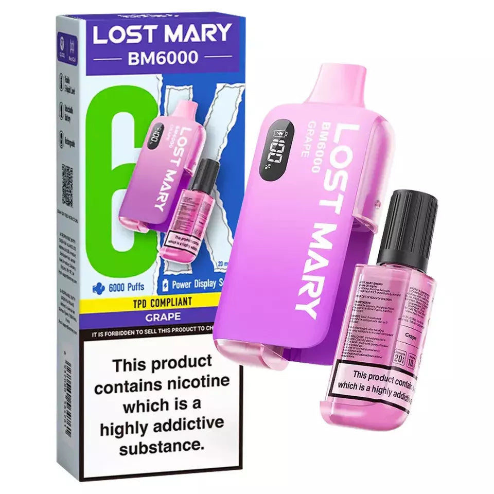 Lost Mary BM6000 Disposable Vape - Ultimate Vape Experience with 6000 Puffs