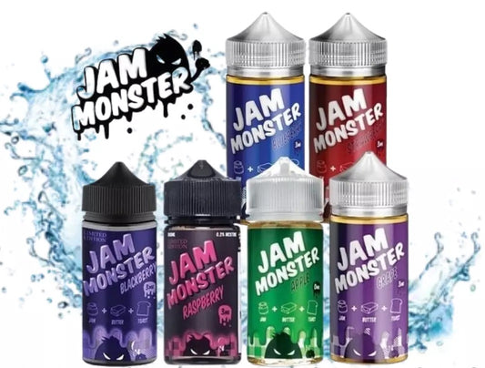 JAM MONSTER E-Liquid 100ML 0MG Vape Juice 75VG 25PG TPD VERSION - All Flavour
