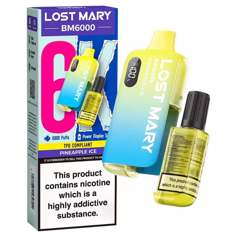 Lost Mary BM6000 Disposable Vape - Ultimate Vape Experience with 6000 Puffs