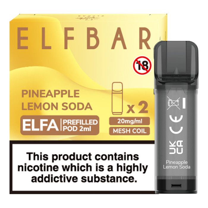 PINEAPPLE LEMON SODA ELF BAR ELFA PREFILLED POD