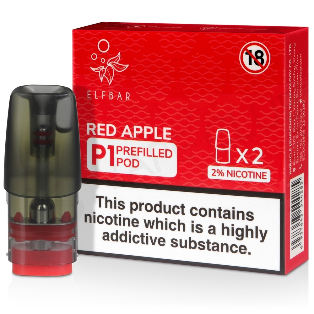 RED APPLE ELF BAR MATE P1 PREFILLED PODS