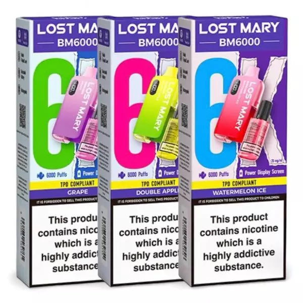 Lost Mary BM6000 Disposable Vape - Ultimate Vape Experience with 6000 Puffs