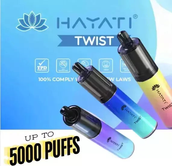 HAYATI TWIST 5000 PUFFS Disposable Vape Pod Kit 20mg