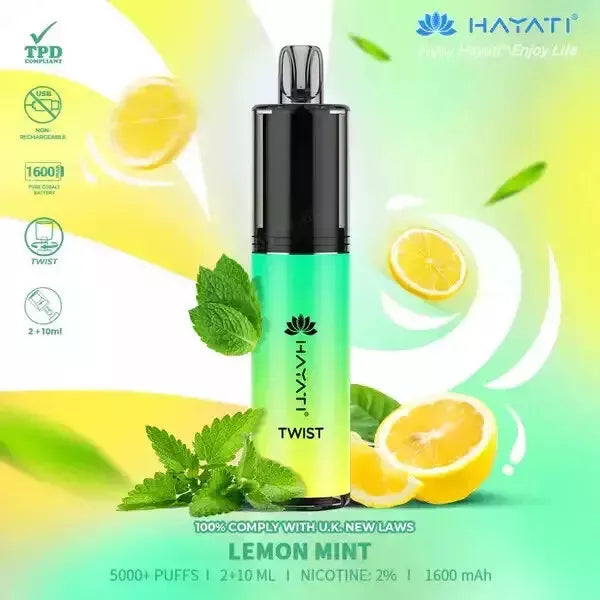 HAYATI TWIST 5000 PUFFS Disposable Vape Pod Kit 20mg