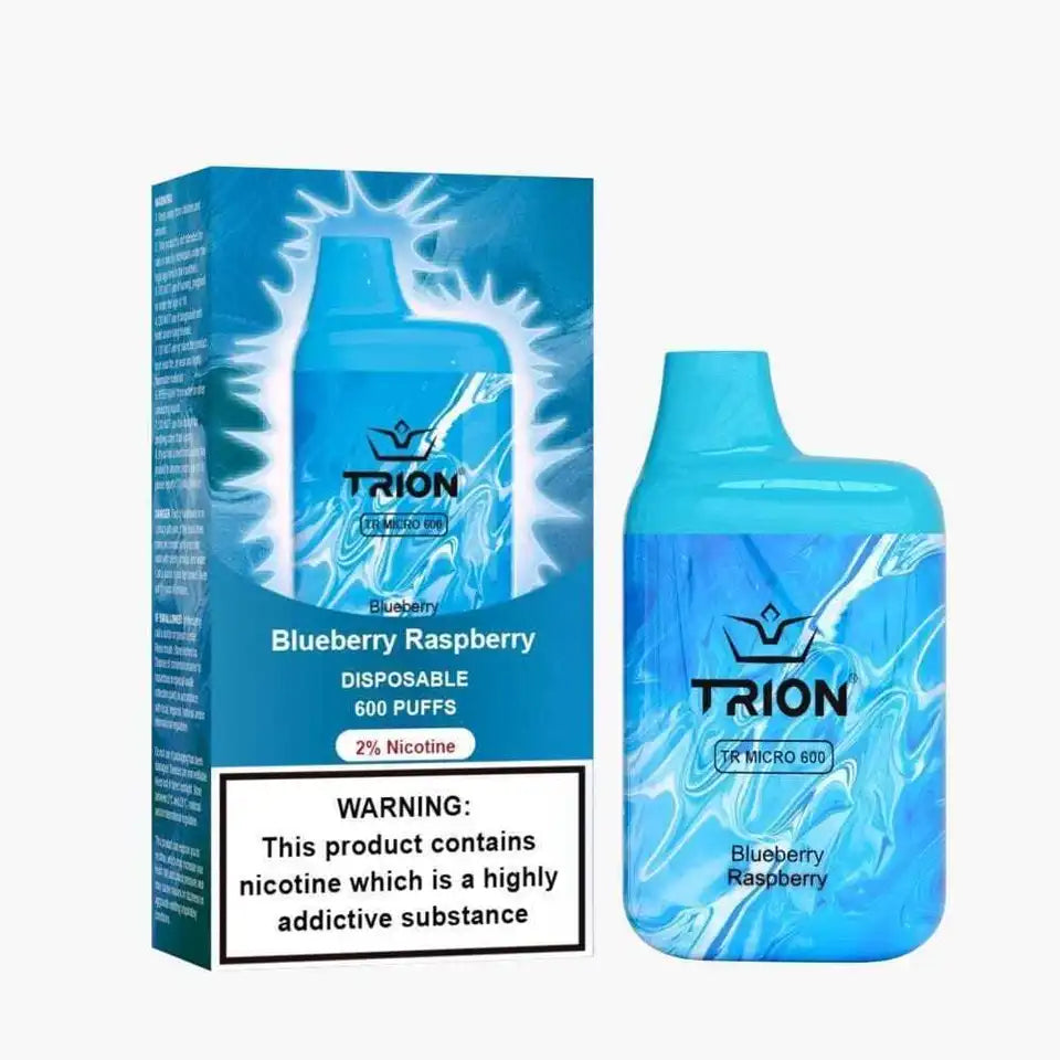 Blueberry Raspberry Trion Bar TR600 Disposable Vape: Akin to Lost Mary Crystal Elux, 600 Puffs