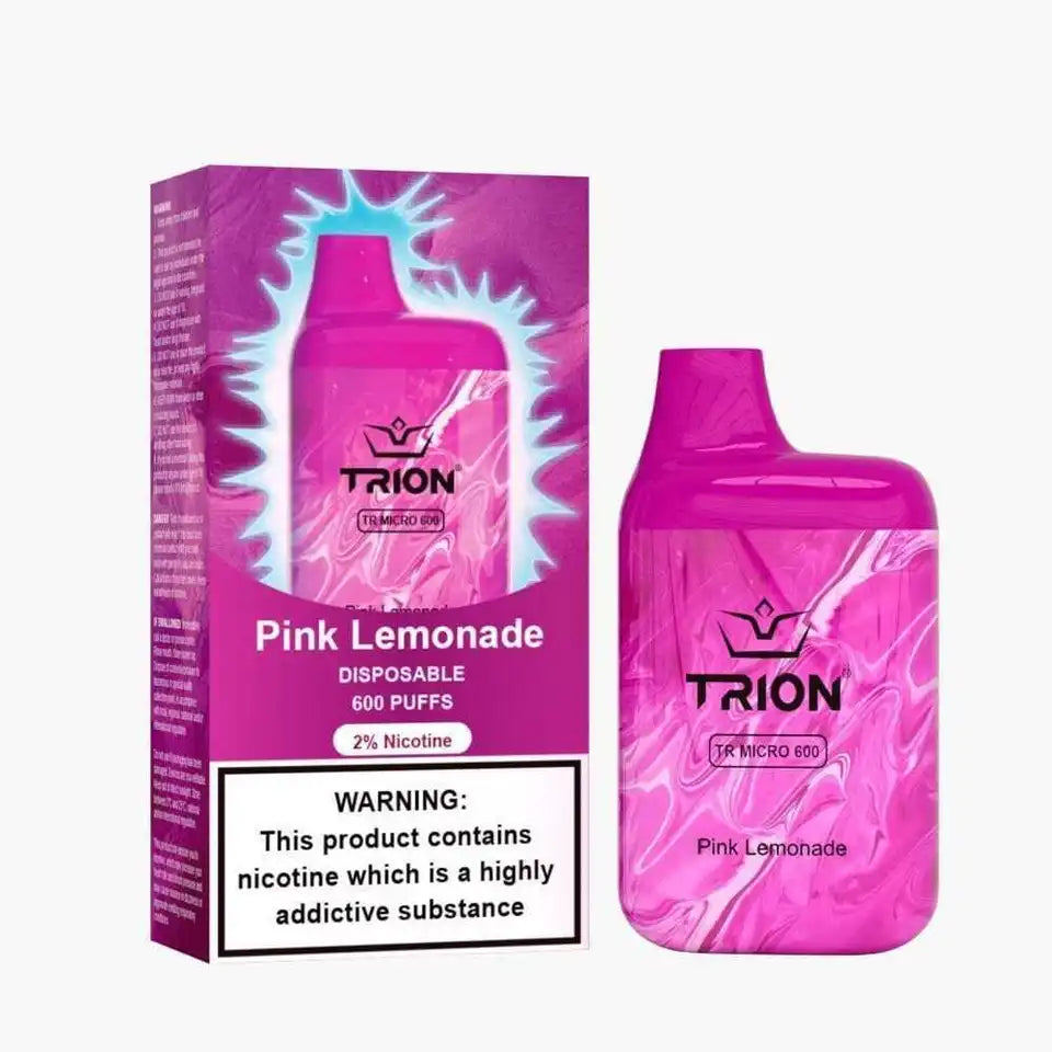 Trion Bar TR600 Disposable Vape Akin to Lost Mary Crystal Elux, 600 Puffs- All Flavour