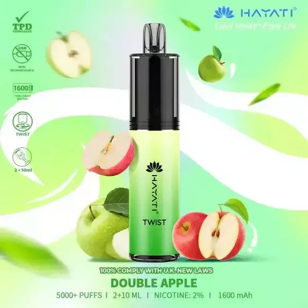 HAYATI TWIST 5000 PUFFS Disposable Vape Pod Kit 20mg