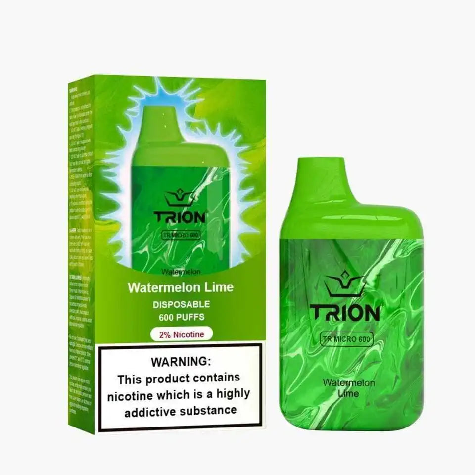 Watermelon Lime Trion Bar TR600 Disposable Vape: Akin to Lost Mary Crystal Elux, 600 Puffs