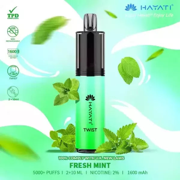 HAYATI TWIST 5000 PUFFS Disposable Vape Pod Kit 20mg