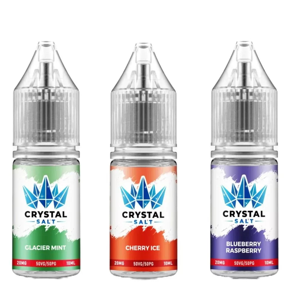 Crystal Salt Nic Salt E Liquid - 10ml | 10/20mg | 50/50 VG/PG- All Flavour