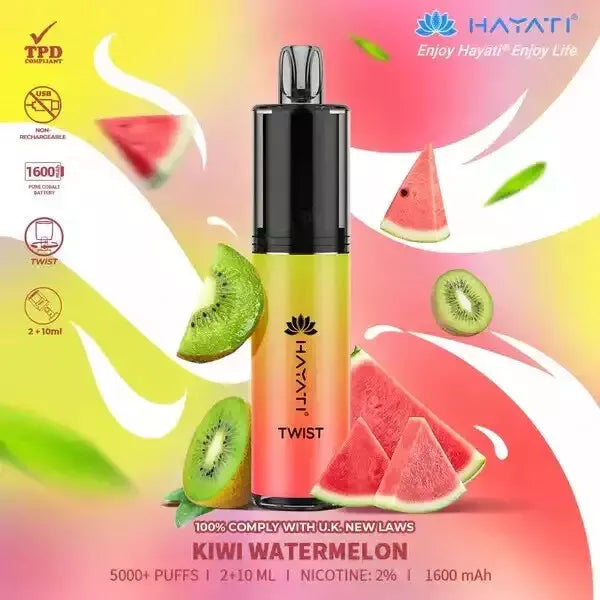 HAYATI TWIST 5000 PUFFS Disposable Vape Pod Kit 20mg