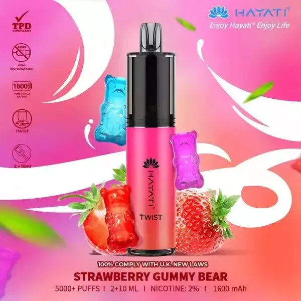 HAYATI TWIST 5000 PUFFS Disposable Vape Pod Kit 20mg