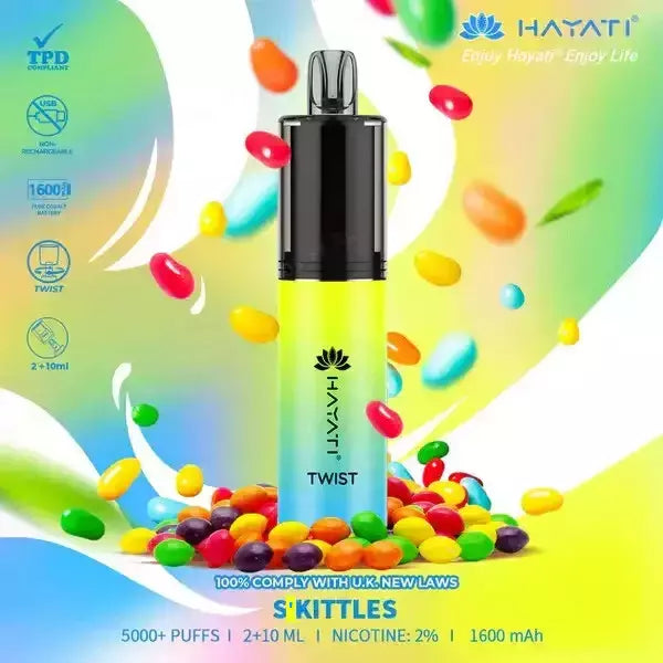 HAYATI TWIST 5000 PUFFS Disposable Vape Pod Kit 20mg