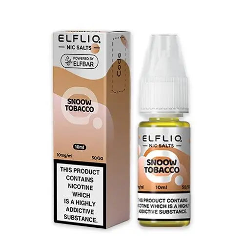 Elf Bar ElfLiq Cream Tobacco/Snow Tobacco Nic Salt Vape Juice 10ml