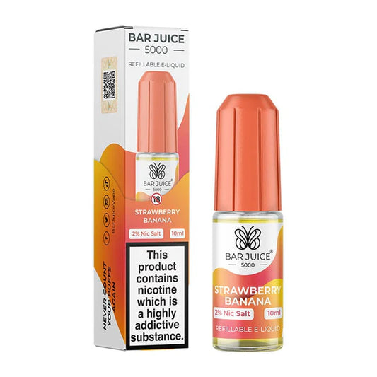 Bar Juice 5000 Strawberry Banana Nic Salt Vape juice 10ml