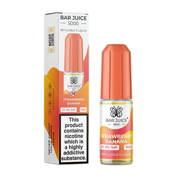 Bar Juice 5000 Strawberry Banana Nic Salt Vape juice 10ml