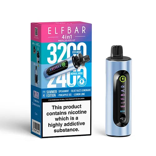 Elf Bar 4-in-1 Vape 3200 Puffs | BIG Disposable Pod Kit