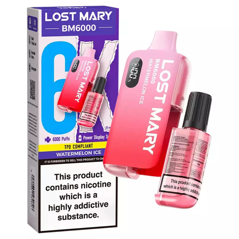 Lost Mary BM6000 Disposable Vape - Ultimate Vape Experience with 6000 Puffs