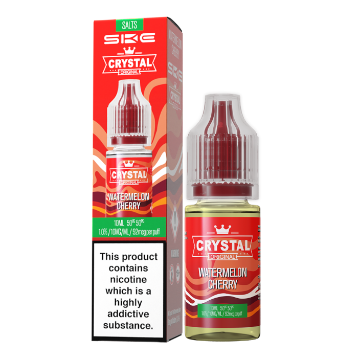 Watermelon Cherry SKE Crystal Nic Salt E Liquid 10ml - 10mg/20mg