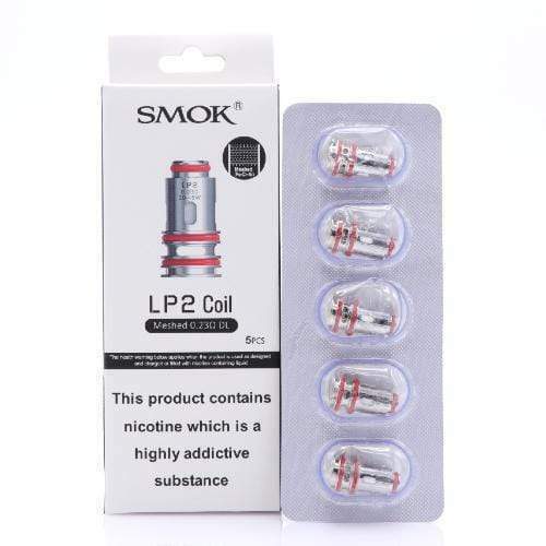 Smok LP2 Coil | DC 0.6Ohms MTL | Meshed 0.23Ohm DL | Pack of 5x Replacement Coil