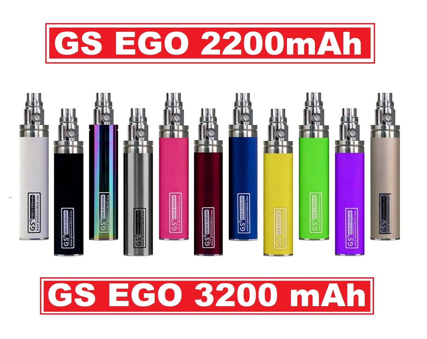 GS EGO II 2200mAh OR GS EGO III 3200mAh - Huge Capacity Battery