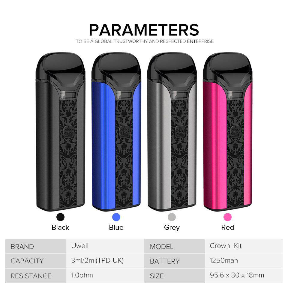 UWELL CROWN POD KIT 1250MAH