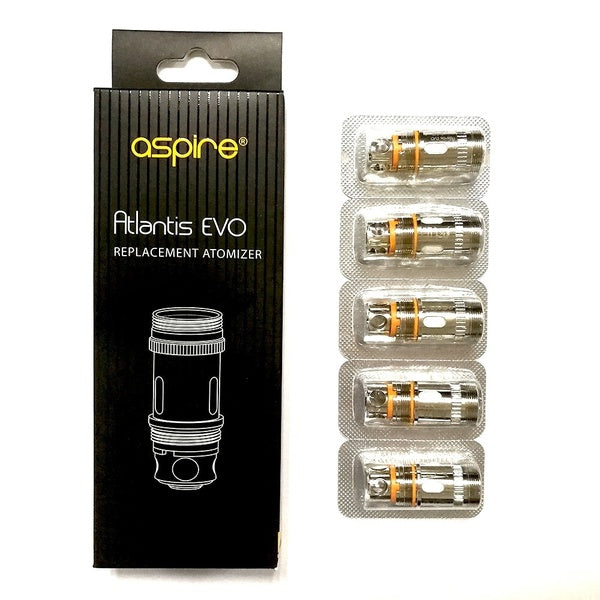 Aspire Atlantis Evo 0.4 ohm & 0.5 ohm Replacement Coils Atomizer Head