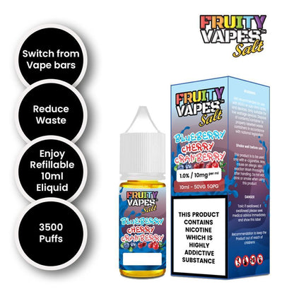 Fruity Juice Nic Salt 10ml Vape E Liquid 10mg Vape Juice 50/50 VG/PG