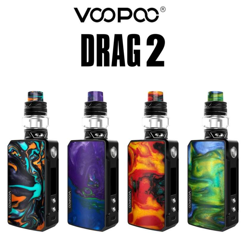 Voopoo Drag 2 Kit 177W E-Cigarette Mod Pod Vape Kit All Colours -Refresh Edition