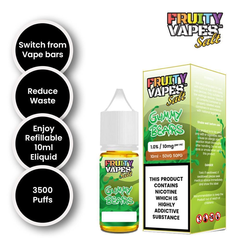 Fruity Juice Nic Salt 10ml Vape E Liquid 10mg Vape Juice 50/50 VG/PG