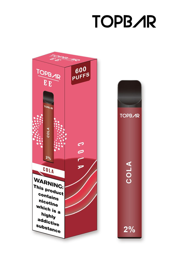 TOP BAR 600 Puffs Disposable Vape Pod 2% Nic Salt - LIKE ELF Bar