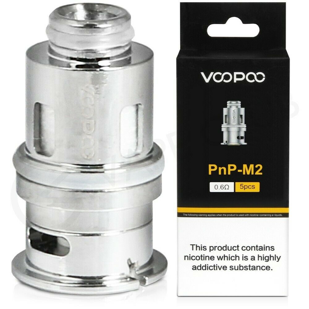 Genuine VooPoo PnP M2 Regular Coil 0.6ohm Pack of 5x Replacement Coils Head