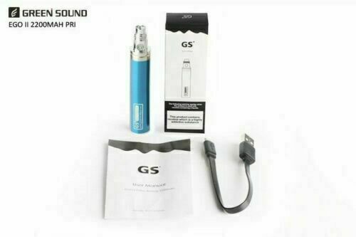 GS EGO II 2 Prime Battery With Micro USB Charger | Bottom Rechargeable 2200 mAh