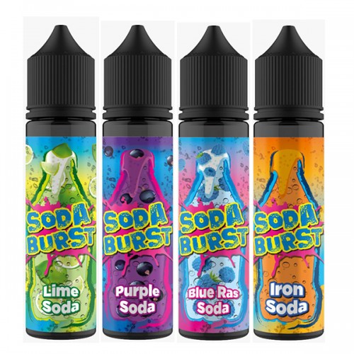 Soda Burst 60ml E-Liquid 0mg Short Fill - 50/50 VG/PG.