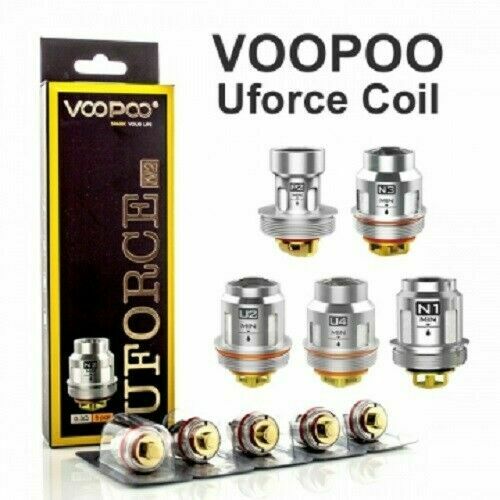 Genuine VOOPOO UFORCE Coils U2 U4 D4 U6 U8 N2 P2 N3 U Force Pack Of 5x Coils.