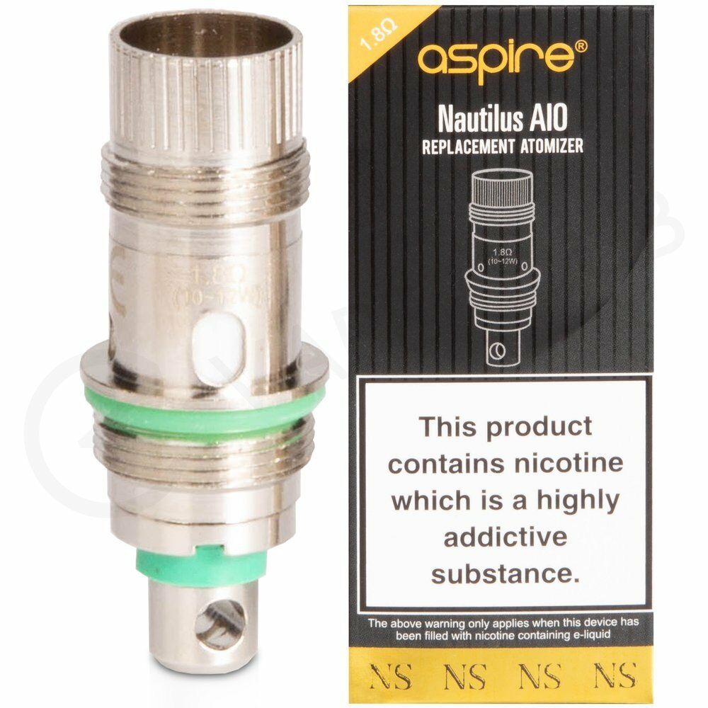 Aspire Nautilus AIO Coil 1.8ohm Pack of 5x Atomizer Replacement Head Vape Coil