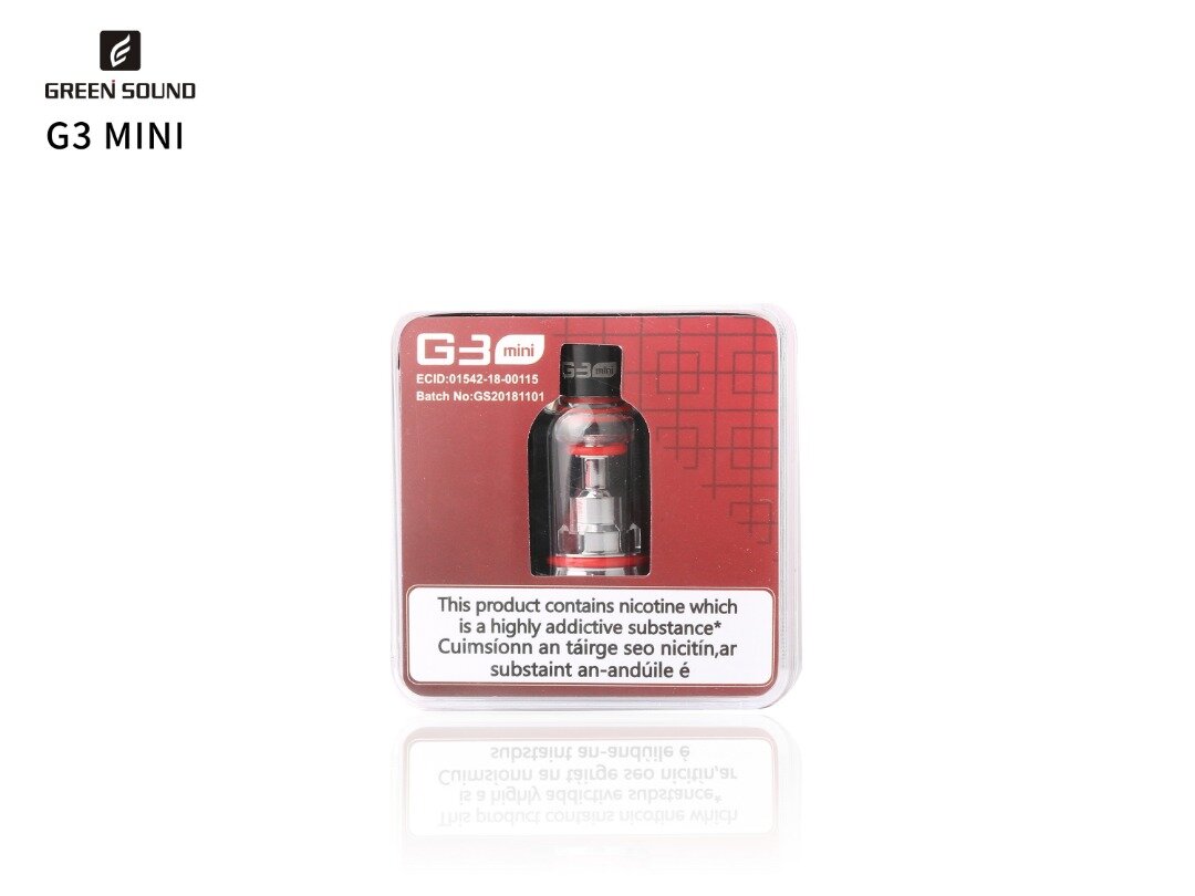 Genuine Green Sound G3 Mini Tank 2ml Capacity New