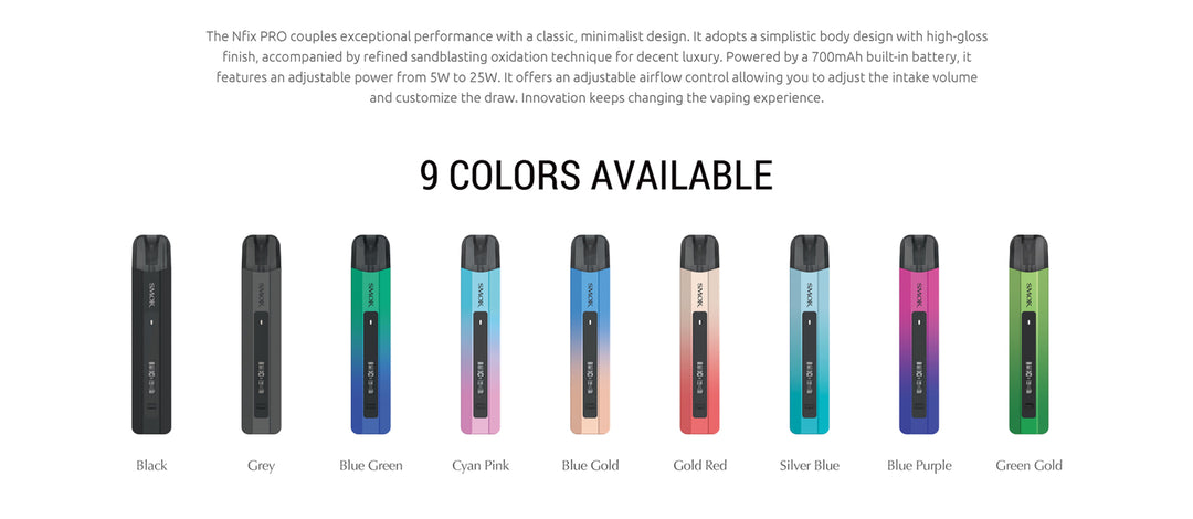 SMOK Nfix Pro 25W Pod System Kit 700mah