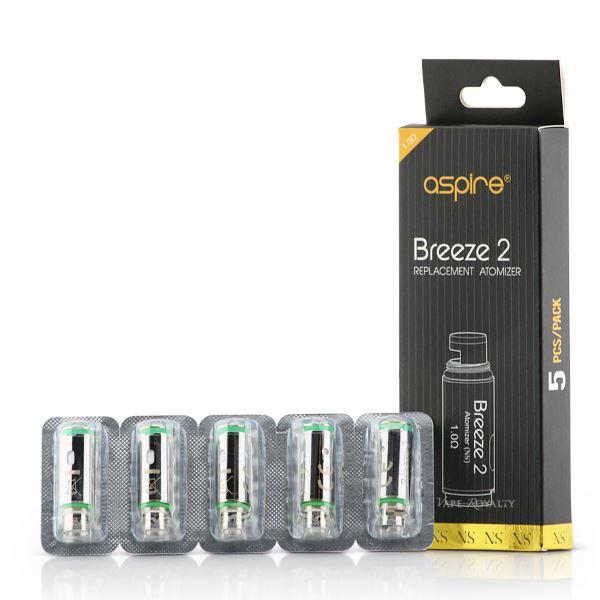 Aspire Breeze 2 NS 1.0ohm Coil Pack of 5x Replacement Vape Coils Head