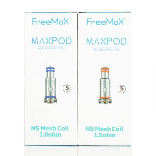 Freemax Maxpod NS Mesh Coil 1.0ohm & 1.5ohm Pack of 5x Replacement Coils