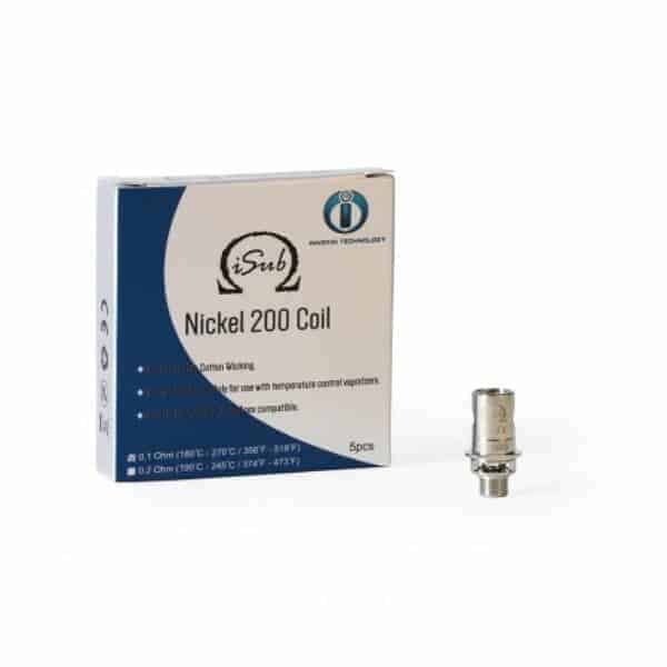 Genuine Innokin iSub Ni Nickel 200 Coils 0.1 ohm, Pack of 5x