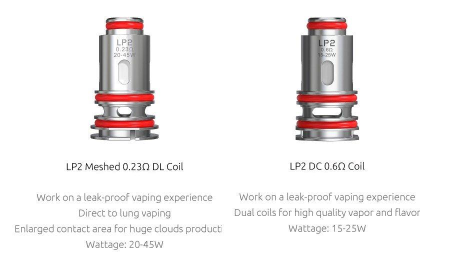 Smok LP2 Coil | DC 0.6Ohms MTL | Meshed 0.23Ohm DL | Pack of 5x Replacement Coil