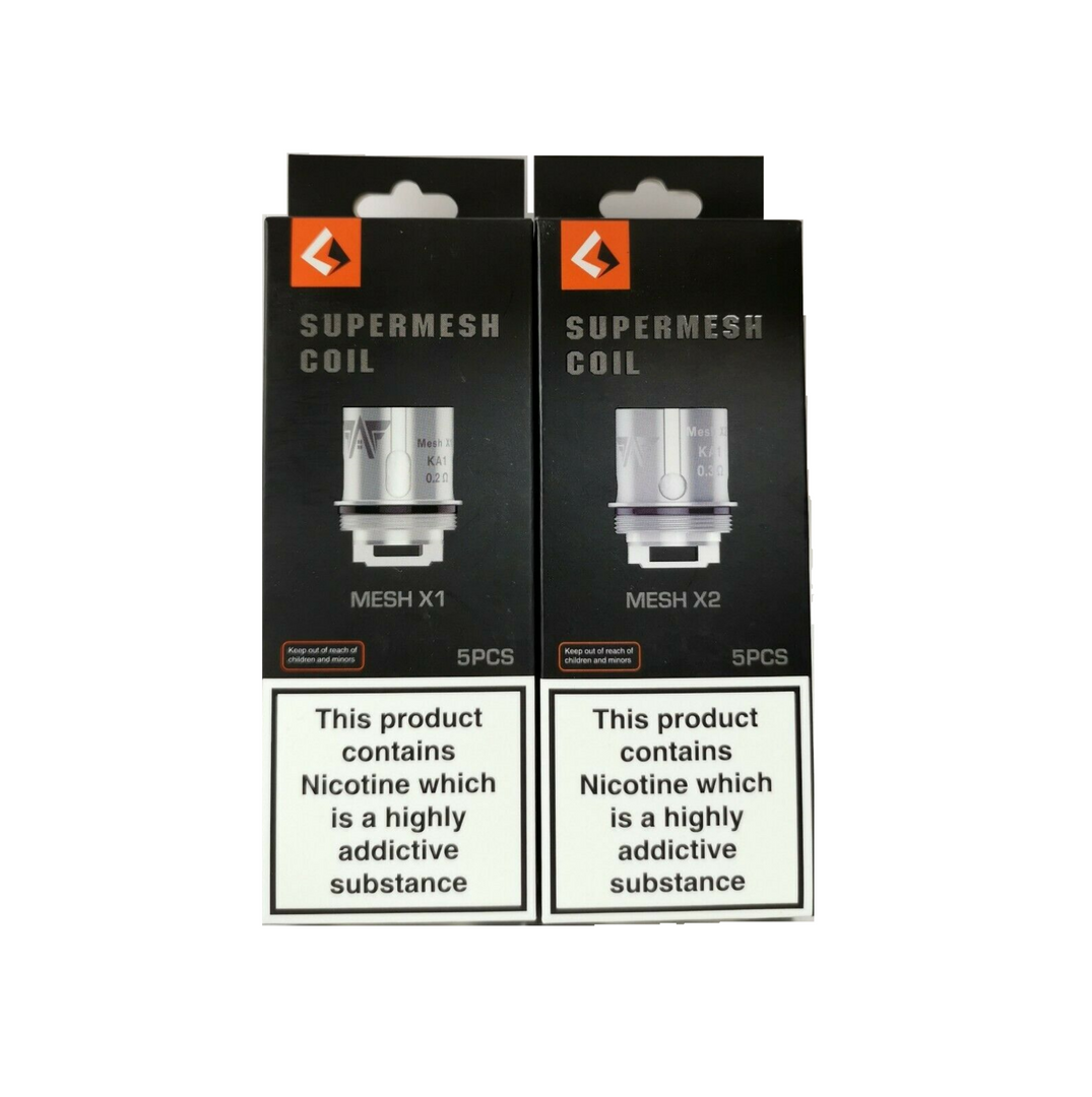 GEEKVAPE Supermesh X1 X2 Mesh Coils for Cerberus | Aegis Mini Tank | 5x Coils Pa.