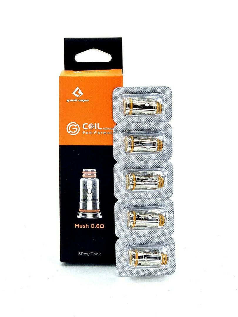 GeekVape G Coil Mesh tech 0.6ohm Replacement Coil For Pod System Kit Pack of 5x